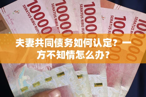 武汉夫妻共同债务如何认定？一方不知情怎么办？