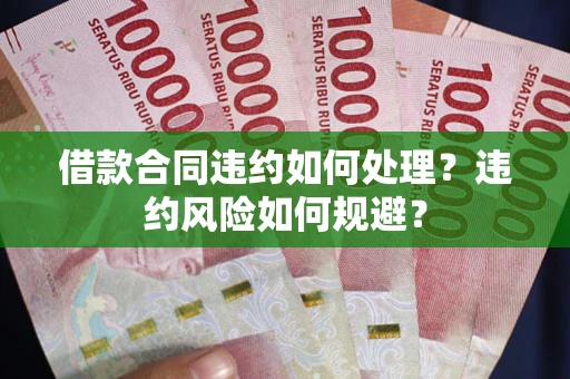 武汉借款合同违约如何处理？违约风险如何规避？