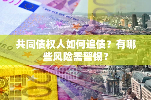 武汉共同债权人如何追债？有哪些风险需警惕？