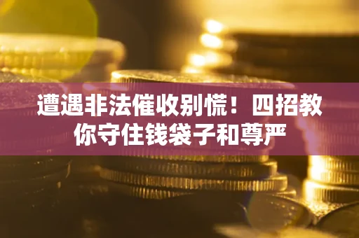 武汉遭遇非法催收别慌！四招教你守住钱袋子和尊严