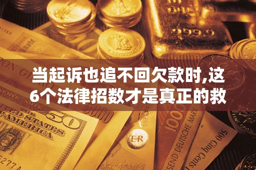 武汉当起诉也追不回欠款时,这6个法律招数才是真正的救命稻草
